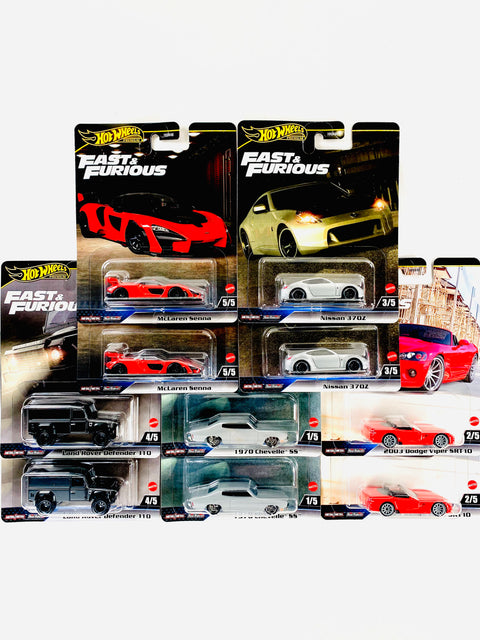 Hot Wheels 2025 Fast & Furious Factory Sealed Case J (10 Cars)
