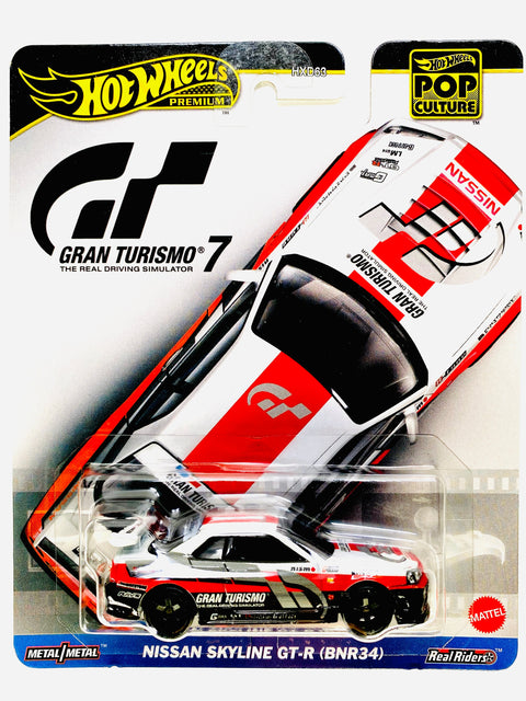 Hot Wheels 2025 Pop Culture Case J Gran Turismo Nissan Skyline GTR (BNR34) - Damaged Card