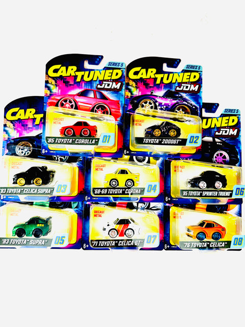 CarTuned Series 5 JDM Tuners Assortment Factory Sealed Assortment Case (8 cars)