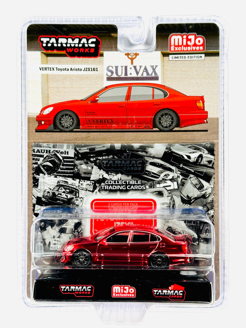 Tarmac Works Mijo Exclusive Global 64 VERTEX Toyota Aristo JZS161 Red Chase