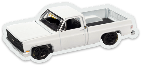 Lamley x JCar Diecast Exclusive Shakotan 1984 Chevy Silverado Diecut Sticker