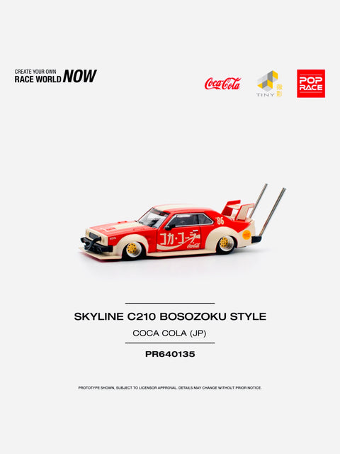 Pop Race Japan Coca Cola Nissan Skyline C210 KAIDO Racer BOSOZOKU STYLE #135