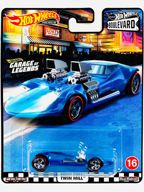 Hot Wheels Boulevard Series 4 Twin Mill Wal-Mart Exclusive #16  - Wheel Variation