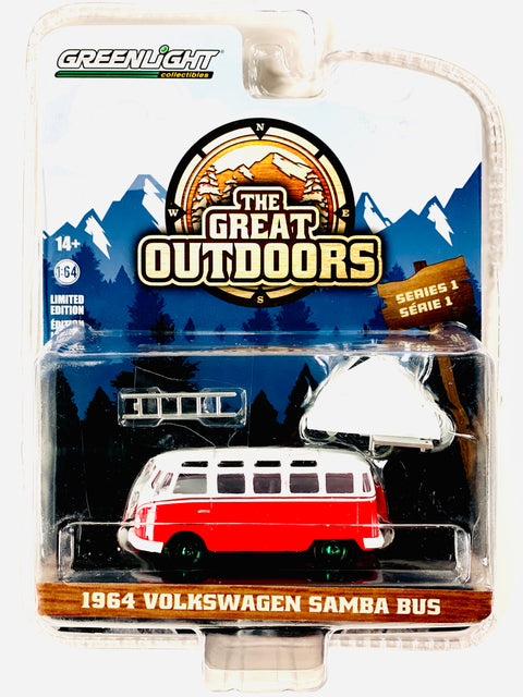 Greenlight the Great Outdoors 1964 Volkswagen Samba Bus Chase - Damaged Blister