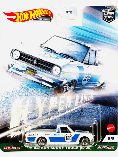 Hot Wheels 2021 Car Culture Hyper Hauler '75 Datsun Sunny Truck (B120)
