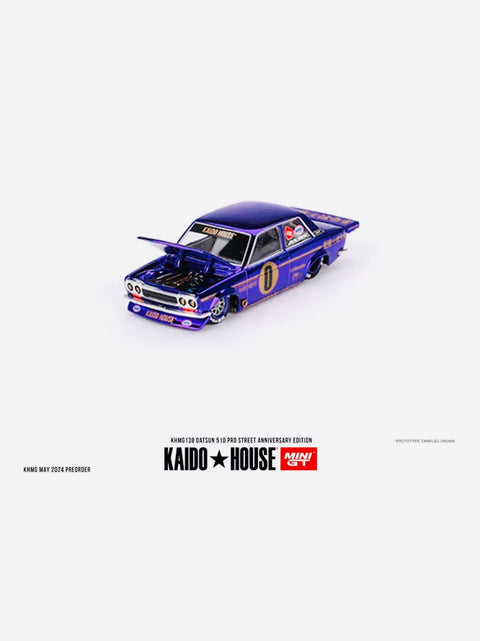 Mini GT x Kaido House Collab Purple Chrome Datsun 510 Pro Street 510 Anniversary Edition #138