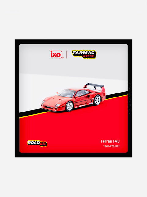 Tarmac Works x iXO Road 64 Factory Sealed Ferrari F40 Red