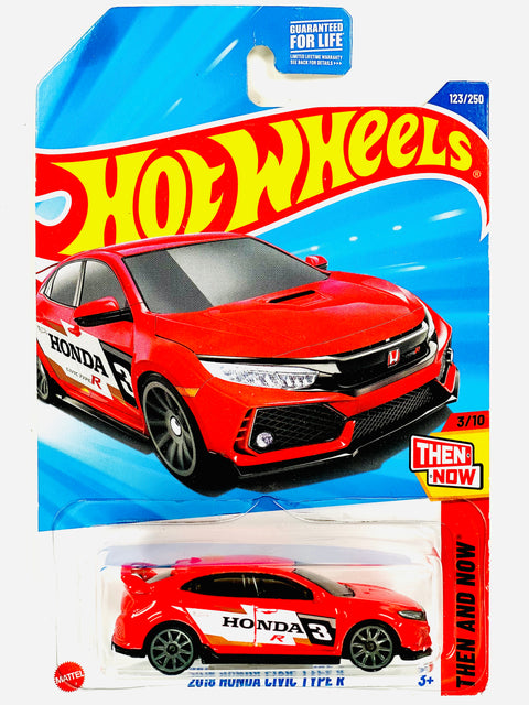Hot Wheels 2025 Then and Now 2018 Honda Civic Type R - Damaged Card