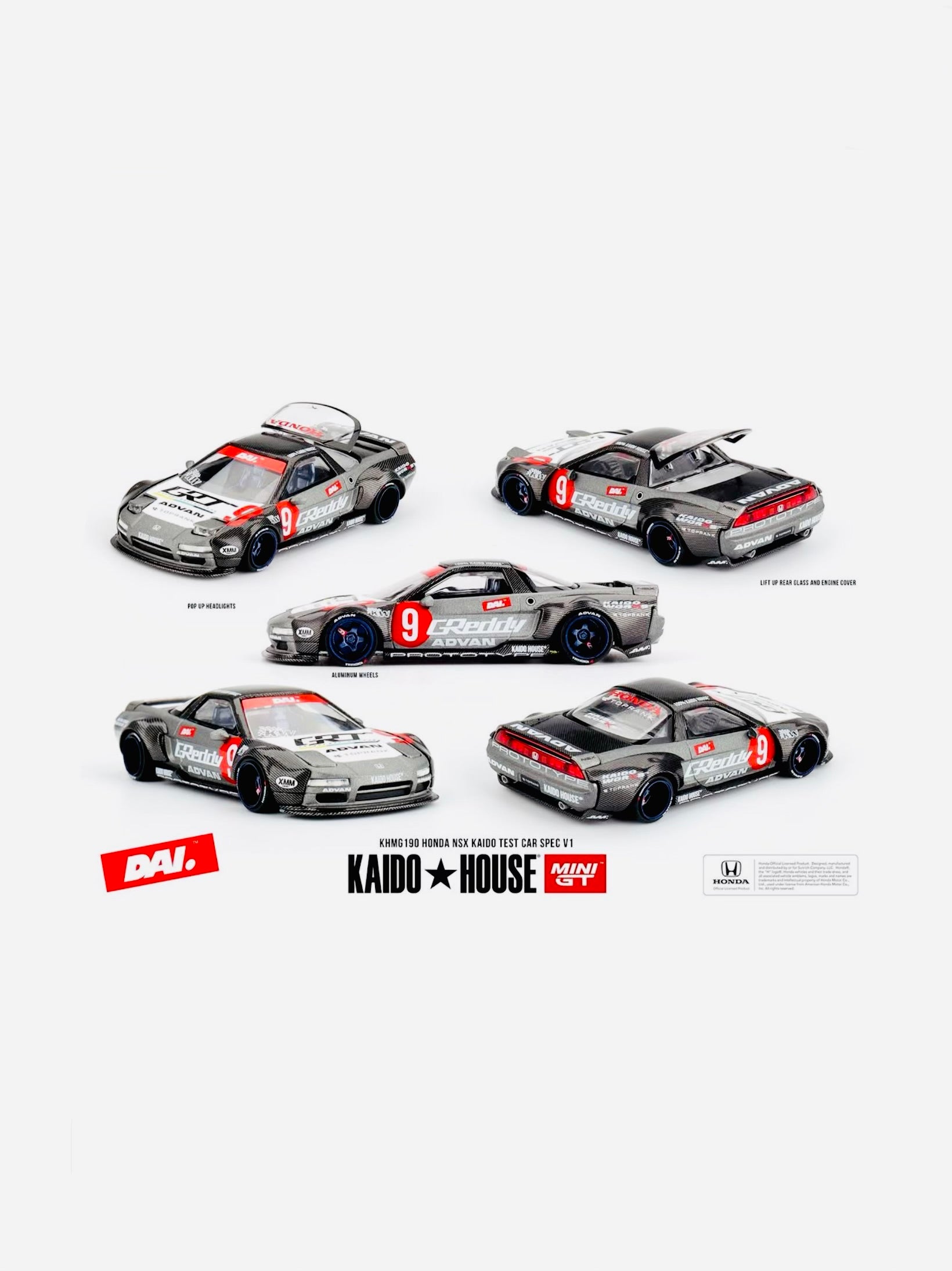 Mini GT x Kaido House Collab Factory Sealed Honda NSX Kaido Test