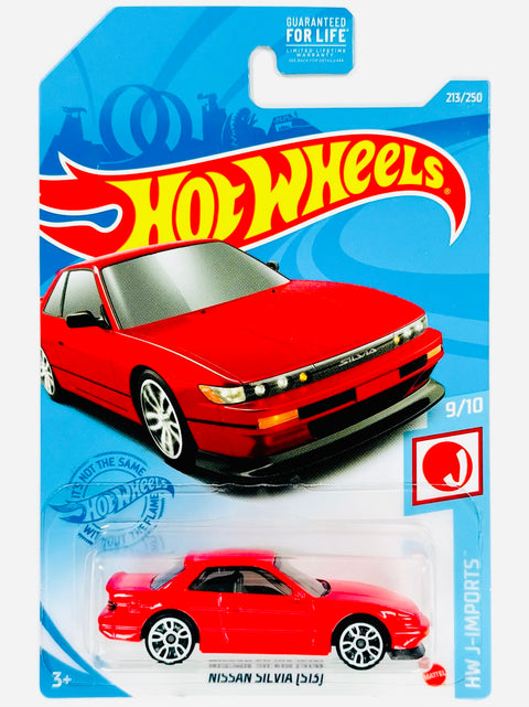 Hot Wheels HW J-Imports Nissan Silvia S13 Red (213/250) - Damaged Card/Blister