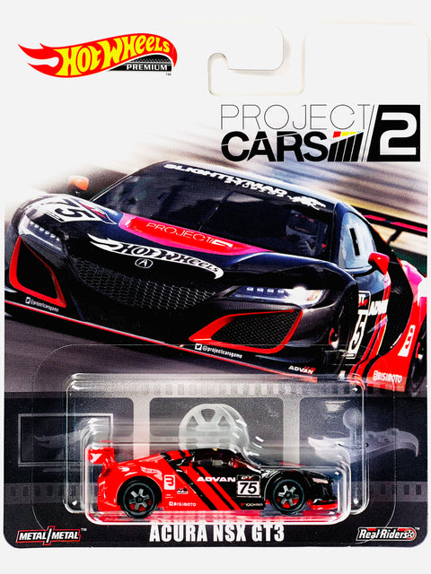 Hot Wheels 2019 Retro Entertainment Project Cars 2 Acura NSX GT3