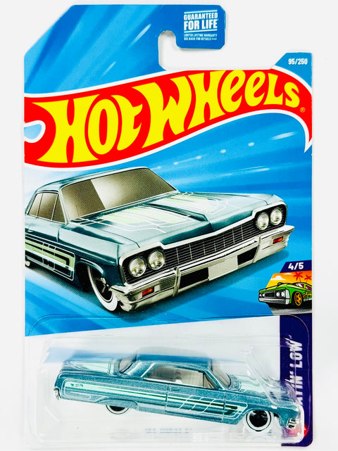 Hot Wheels Layin' Low '64 Impala Blue (95/250) - Damaged Card/Blister