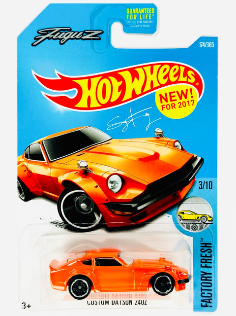 Hot Wheels Factory Fresh Custom Datsun 240Z Orange (174/365) - Damaged Card