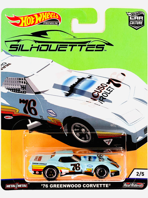 Hot Wheels 2018 Car Culture Silhouettes '76 Greenwood Corvette