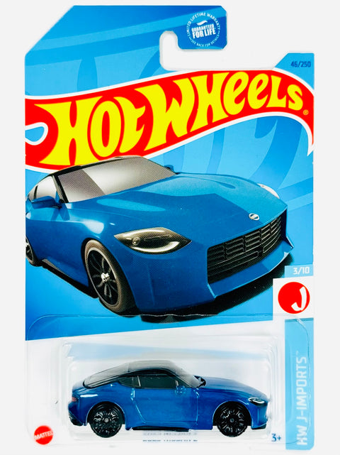 Hot Wheels HW J-Imports 2023 Nissan Z Blue (46/250) - Damaged Card/Blister