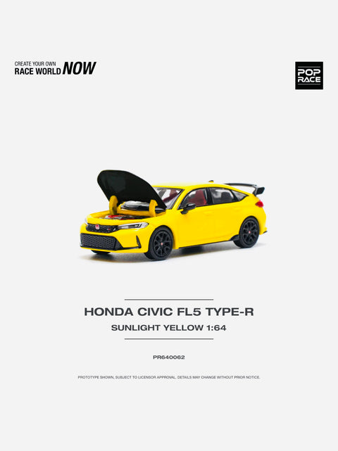 Pop Race Honda Civic Type-R (FL5) Sunlight Yellow #62