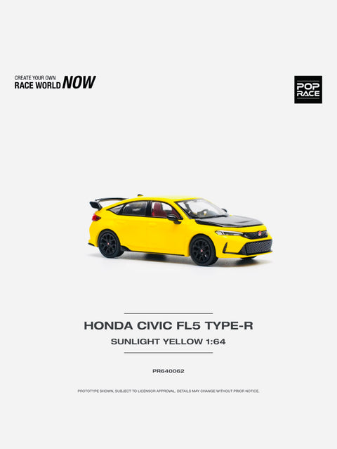 Pop Race Honda Civic Type-R (FL5) Sunlight Yellow #62
