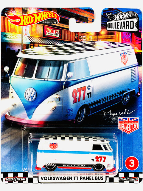 Hot Wheels 2020 Boulevard Series Volkswagen T1 Panel Bus #3 - Damaged Card