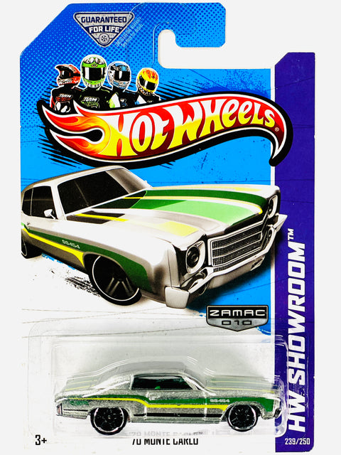 Hot Wheels 2013 HW Showroom ZAMAC '70 Monte Carlo (239/250) - Damaged Card