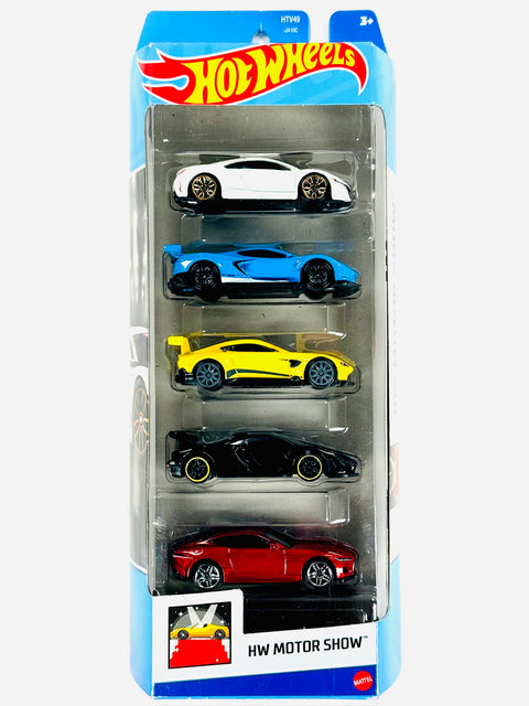 Hot Wheels 2024 HW Motor Show 5-Pack - Damaged Box