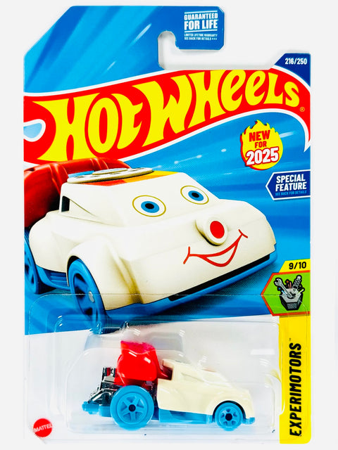 Hot Wheels Experimotors Quick Chat White (216/250) - Damaged Card/Blister