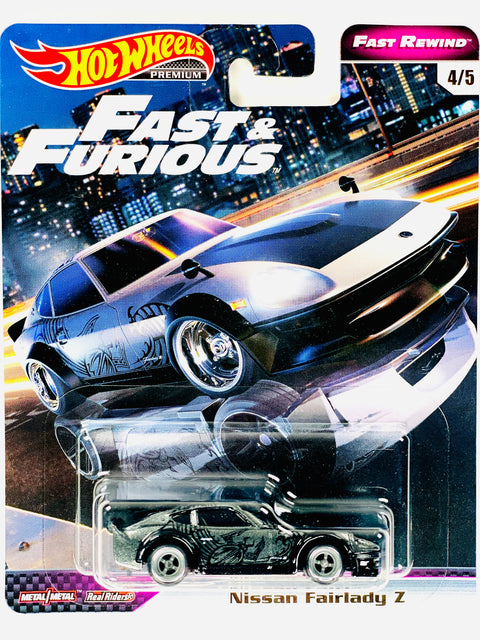Hot Wheels 2019 Fast & Furious Fast Rewind Nissan Fairlady Z - Damaged Card