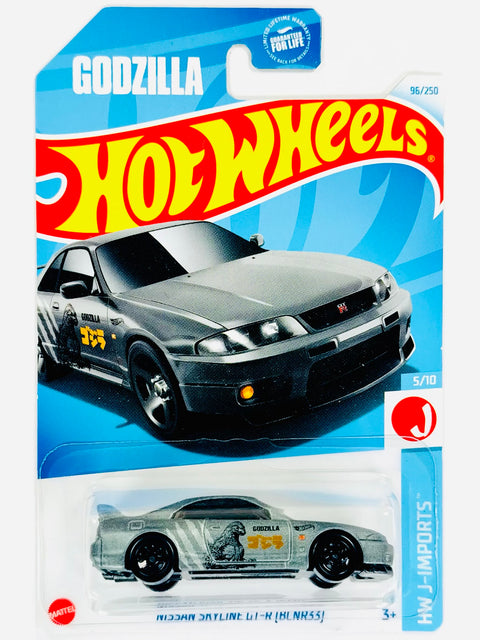 Hot Wheels HW J-Imports Nissan Skyline GTR BCNR33 Gray (96/250) - Damaged Card/Blister