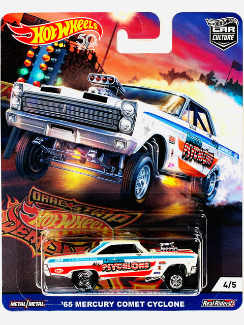 Hot Wheels 2018 Car Culture Drag Strip Demons '65 Mercury Comet Cyclone - Damaged Card