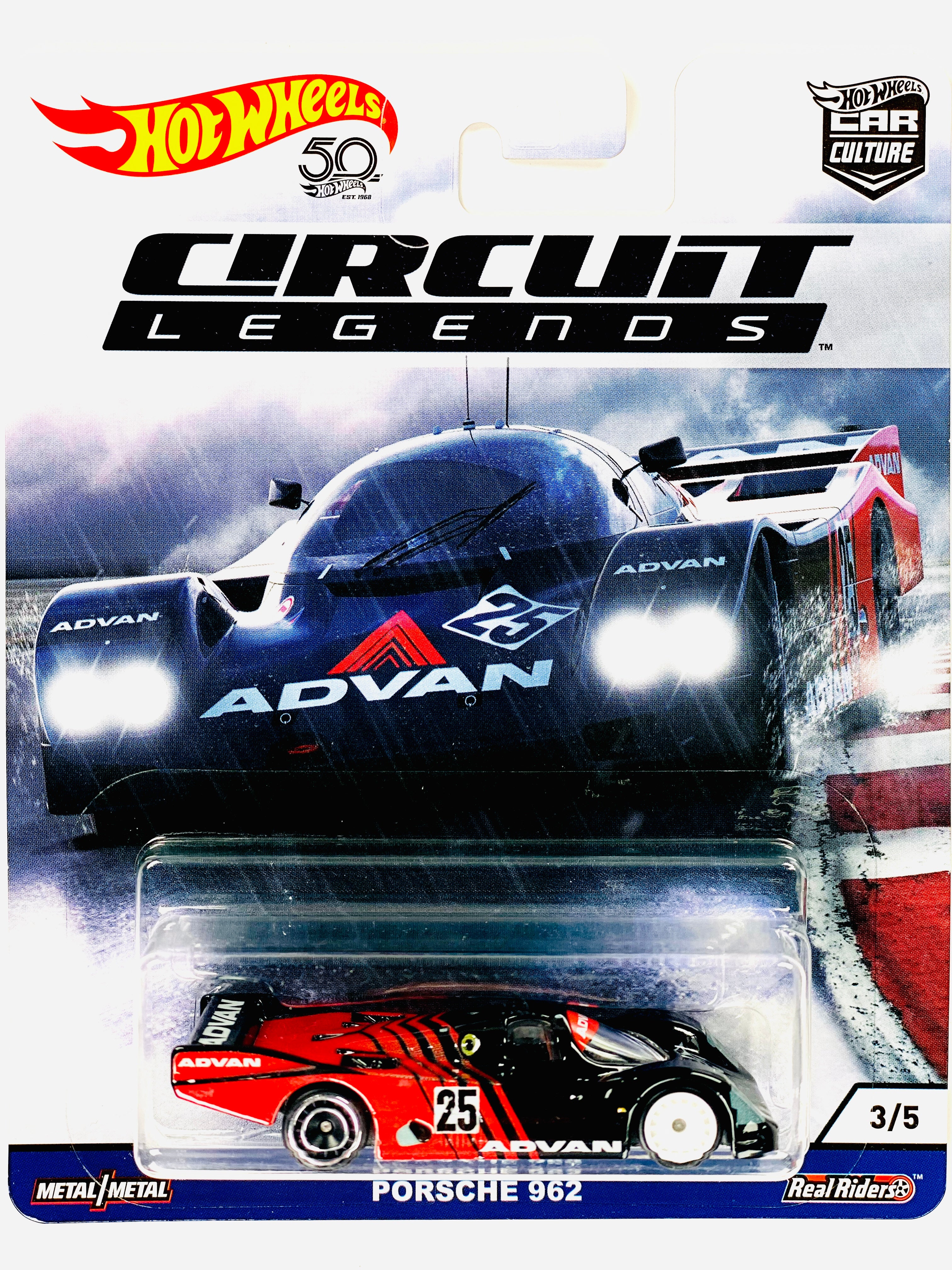 Hot Wheels 2018 Car Culture Circuit Legends Advan Porsche 962