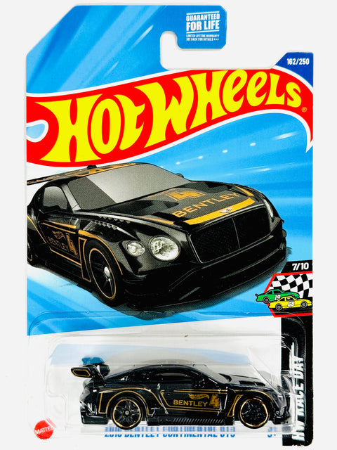 Hot Wheels HW Race Day 2018 Bentley Continental GT3 Black (162/250) - Damaged Card