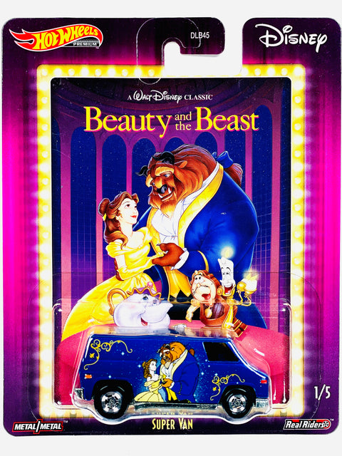 Hot Wheels 2020 Pop Culture Disney Beauty and the Beast Super Van - Damaged Card