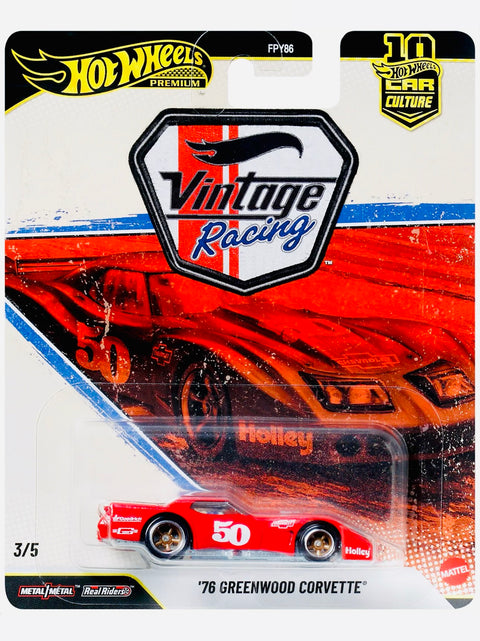 Hot Wheels 2026 Car Culture Vintage Racing ’76 Greenwood Corvette