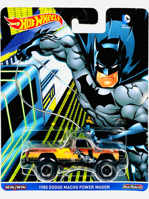 Hot Wheels 2016 Pop Culture DC Comics Batman 1980 Dodge Macho Power Wagon - Damaged Card