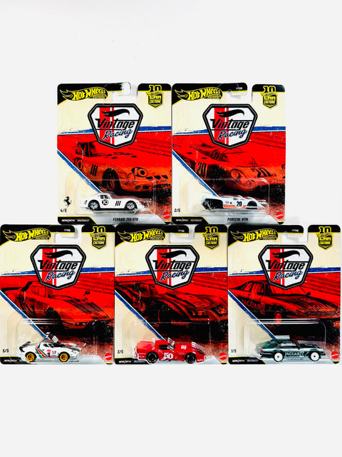 Hot Wheels 2026 Car Culture Vintage Racing Case T (Set of 5 Cars)