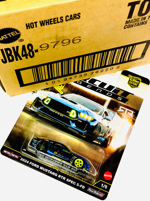 Hot Wheels 2025 Car Culture Circuit Legends ’24 Ford Mustang RTR Spec 5-FD Factory Sealed Solid Pack (10 Cars)