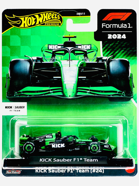 Hot Wheels 2025 Formula 1 Race Team Zhou Guanyu Kick Sauber F1 Team #24