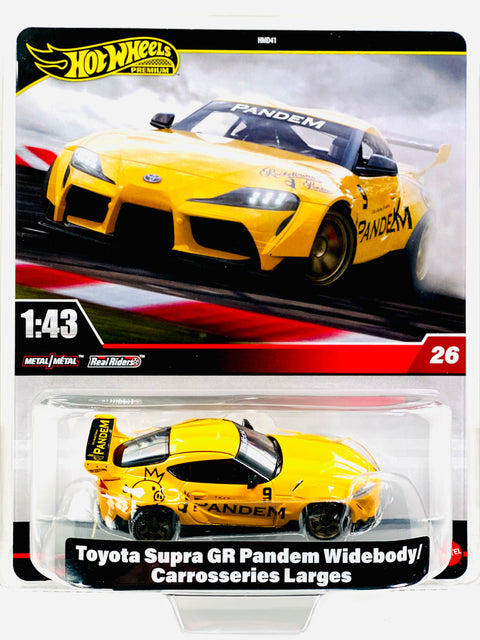 Hot Wheels 2025 Premium 1:43 Scale Case J ToyotaSupra GR Pandem Widebody/Carrosseries Larges #26