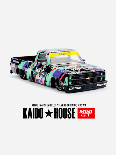Mini GT x Kaido House Collab Chevrolet Silverado Kaido HKS V1 #174