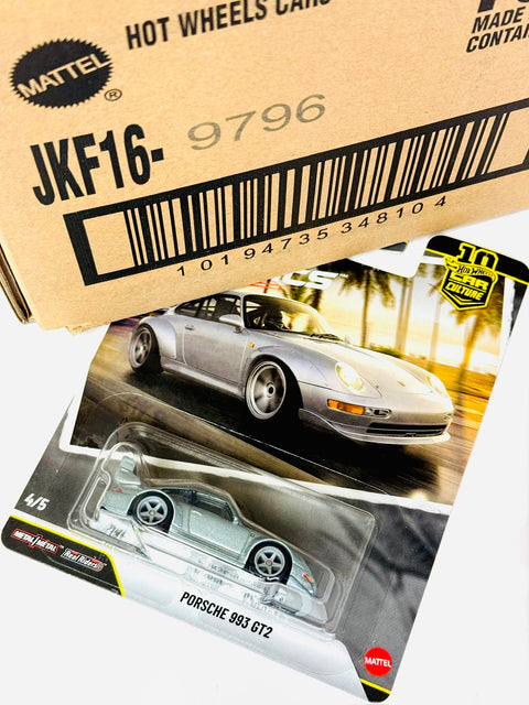 Hot Wheels 2026 Car Culture Porsche 993 GT2 Factory Sealed Solid Pack (10 Cars)