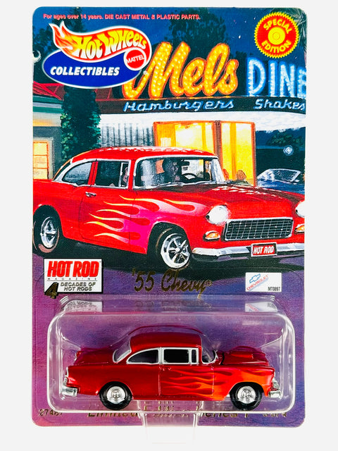 Hot Wheels Hot Rod Street Machines 4 Decades '55 Chevy - Damaged Card/Blister