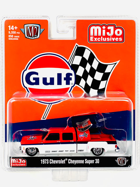 M2 Machines Mijo Exclusive 1973 Chevrolet Cheyenne Super 30 GULF Racing