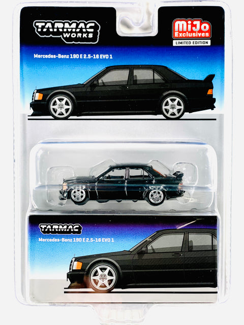 Tarmac Works Global 64 Mercedes-Benz 190 E 2.5-16 EVO 1 Blue-Black Metallic