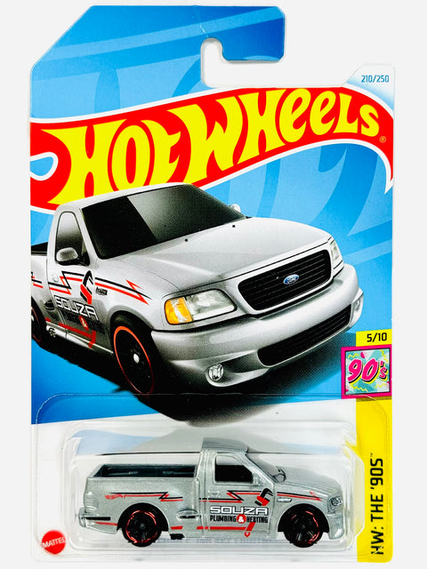 Hot Wheels HW The '90s '99 Ford F150 SVT Lightning Silver (210/250) - Damaged Card/Blister