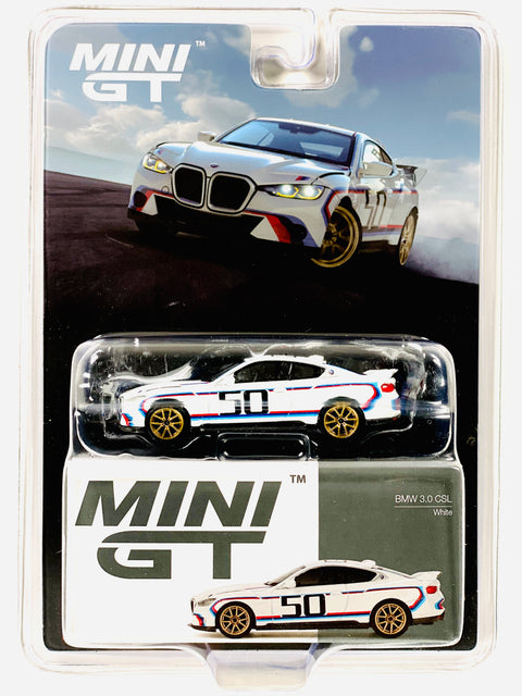 Mini GT Mijo Exclusive BMW 3.0 CSL White #863