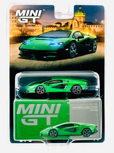 Mini GT Mijo Exclusive Lamborghini Countach LPI 800-4 Verde Medio #976