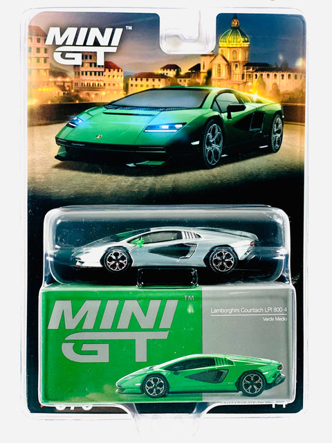 Mini GT Mijo Exclusive Lamborghini Countach LPI 800-4 Verde Medio #976 Chase