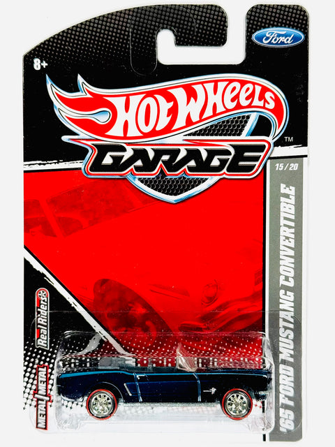 Hot Wheels Garage '65 Ford Mustang Convertible Blue