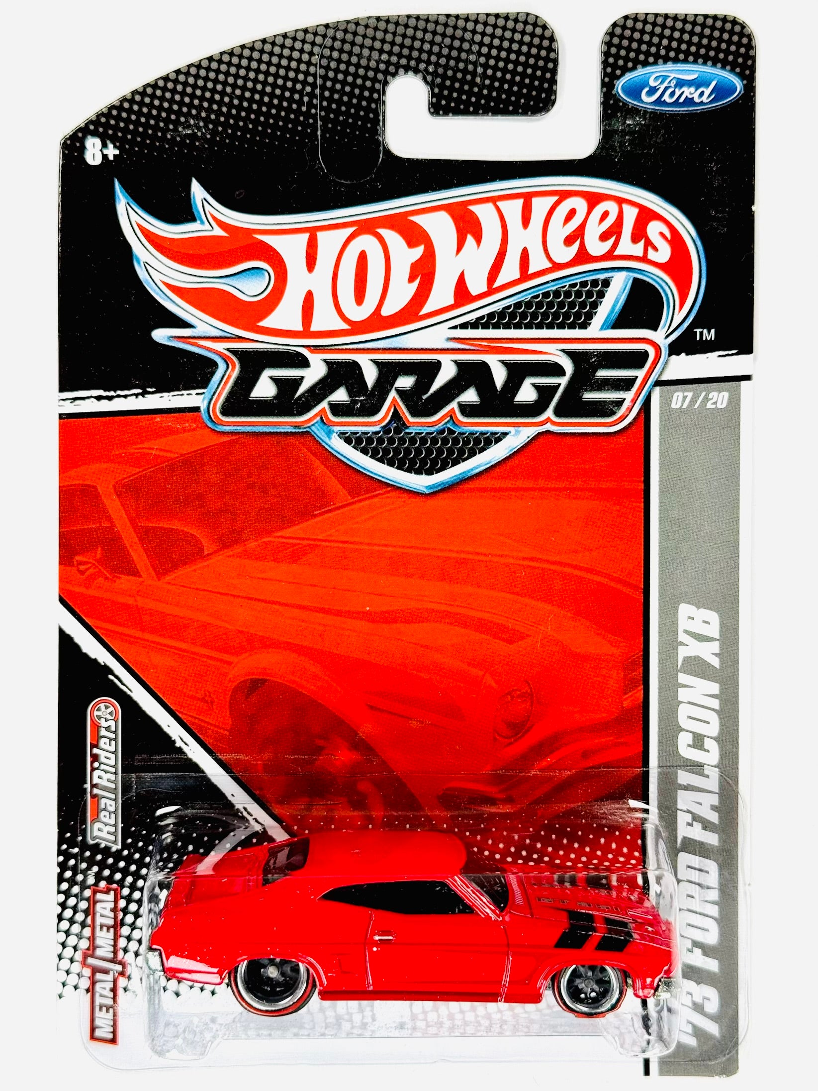 スカーレット Hot Wheels Garage '73 Ford Falcon XB Red - Damaged Card/Blister