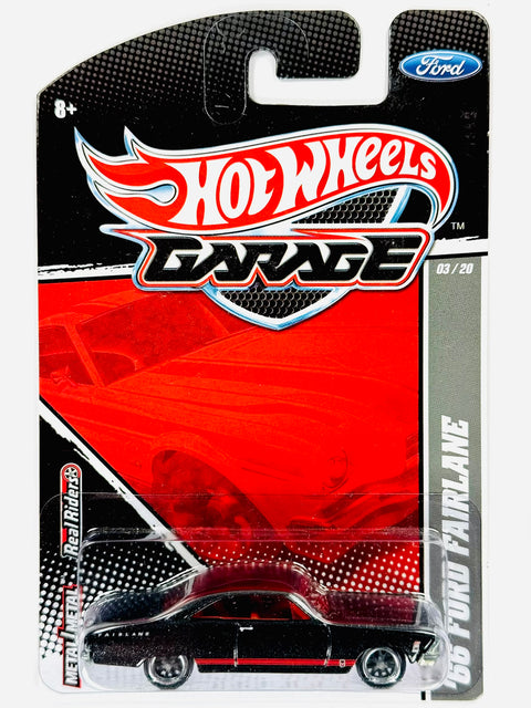 Hot Wheels Garage '66 Ford Fairlane Black - Damaged Card/Blister
