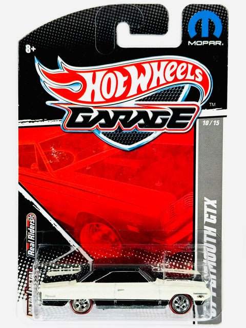 Hot Wheels Garage '67 Plymouth GTX White - Damaged Card/Blister